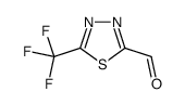 5-(trifluoromethyl)-1,3,4-thiadiazole-2-carbaldehyde结构式