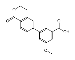 3-(4-ethoxycarbonylphenyl)-5-methoxybenzoic acid结构式
