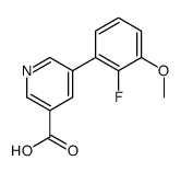 5-(2-fluoro-3-methoxyphenyl)pyridine-3-carboxylic acid结构式