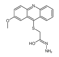 2-(2-methoxyacridin-9-yl)sulfanylacetohydrazide结构式