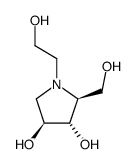 (2S,3S,4S)-3,4-dihydroxy-2-hydroxymethyl-1-(2-hydroxyethyl)pyrrolidine Structure