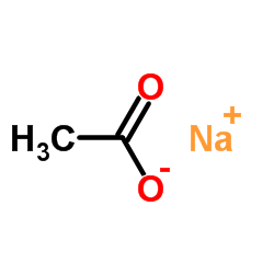 Sodium acetate Structure