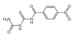 4-Nitro-N-ureidocarbothioyl-benzamide结构式