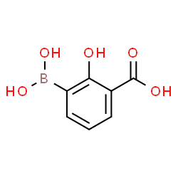 3-borono-2-hydroxybenzoic acid结构式