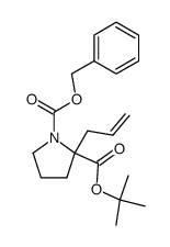 tert-butyl N-benzyloxycarbonyl-2(RS)-allylprolinate Structure