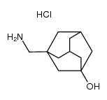 3-aminomethyl-1-hydroxyadamantane hydrochloride Structure