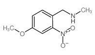 4-Methoxy-N-Methyl-2-nitrobenzylamine结构式