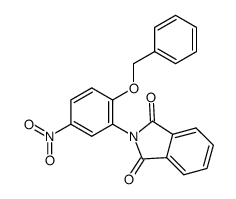 2-(2-(benzyloxy)-5-nitrophenyl)isoindoline-1,3-dione Structure