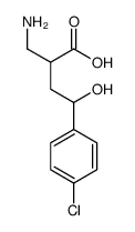 2-aminomethyl-4-(4-chlorophenyl)-4-hydroxybutyric acid structure