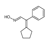 2-cyclopentylidene-2-phenylacetaldehyde oxime Structure