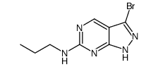 3-bromo-N-propyl-1H-pyrazolo[3,4-d]pyrimidin-6-amine结构式