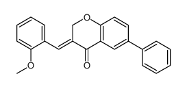 (3E)-3-[(2-methoxyphenyl)methylidene]-6-phenylchromen-4-one结构式