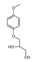 (2S)-3-(4-methoxyphenoxy)propane-1,2-diol结构式