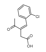 3-(2-chlorobenzylidene)-4-oxopentanoic acid结构式