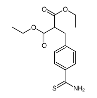 diethyl 2-[(4-carbamothioylphenyl)methyl]propanedioate Structure