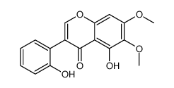 5-hydroxy-3-(2-hydroxyphenyl)-6,7-dimethoxychromen-4-one Structure