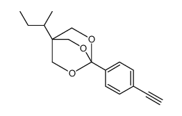 1-butan-2-yl-4-(4-ethynylphenyl)-3,5,8-trioxabicyclo[2.2.2]octane结构式