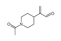 4-Piperidineacetaldehyde,1-acetyl--alpha--methylene-结构式