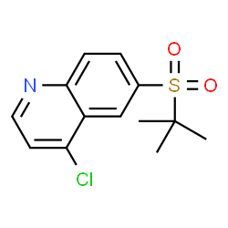 4-chloro-6-[(1,1-dimethylethyl)sulfonyl]quinoline Structure