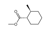 trans-1-carbomethoxy-2-methylcyclohexane Structure