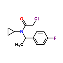 2-Chloro-N-cyclopropyl-N-[1-(4-fluorophenyl)ethyl]acetamide Structure