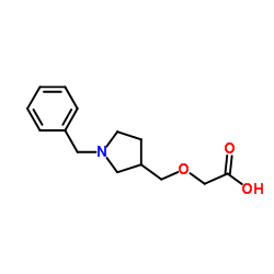 [(1-Benzyl-3-pyrrolidinyl)methoxy]acetic acid结构式