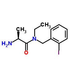 N-Ethyl-N-(2-iodobenzyl)-L-alaninamide结构式