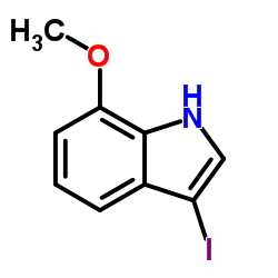 3-Iodo-7-methoxy-1H-indole Structure