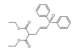 (E)-diethyl 2-(3-(diphenylphosphoryl)allyl)malonate Structure