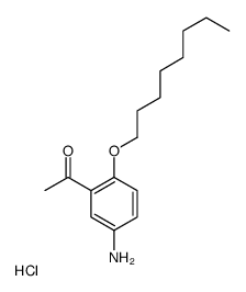 (3-acetyl-4-octoxyphenyl)azanium,chloride Structure