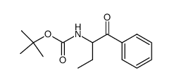 (1-Benzoyl-propyl)-carbamic acid tert-butyl ester结构式