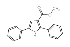 1H-Pyrrole-3-carboxylicacid, 2,5-diphenyl-, methyl ester结构式