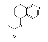 5-acetoxy-5,6,7,8-tetrahydroisoquinoline结构式