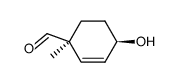 2-Cyclohexene-1-carboxaldehyde, 4-hydroxy-1-methyl-, cis- (9CI) structure