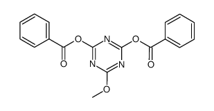 2,4-dibenzoyloxy-6-methoxy-1,3,5-triazine结构式