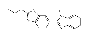 1-methyl-2-(2-propyl-3H-benzimidazol-5-yl)benzimidazole Structure