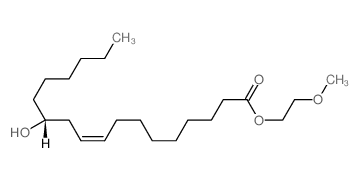 9-Octadecenoic acid,12-hydroxy-, 2-methoxyethyl ester, [R-(Z)]- (9CI) picture