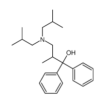 3-[bis(2-methylpropyl)amino]-2-methyl-1,1-diphenylpropan-1-ol Structure