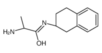 (2S)-2-amino-N-(1,2,3,4-tetrahydronaphthalen-2-yl)propanamide结构式