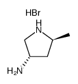 (2S,4S)-4-amino-2-methylpyrrolidine dihydrobromide结构式