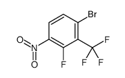 1-bromo-3-fluoro-4-nitro-2-(trifluoromethyl)benzene Structure