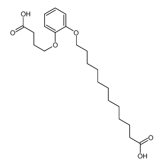 12-[2-(3-carboxypropoxy)phenoxy]dodecanoic acid Structure