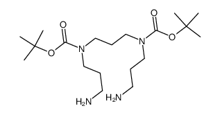 N1,N3-bis(3-aminopropyl)-N1,N3-bis(1,1-dimethylethoxycarbonyl)propane-1,3-diamine Structure