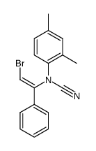 (Z)-N-(2-bromo-1-phenylvinyl)-N-(2,4-dimethylphenyl)cyanamide Structure