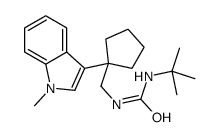 1-tert-butyl-3-[[1-(1-methylindol-3-yl)cyclopentyl]methyl]urea Structure