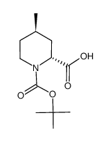 (+/-)-TRANS-N-BOC-4-METHYL-PIPECOLINIC ACID结构式