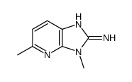 2-AMINO-3,5-DIMETHYLIMIDAZO(4,5-B)PYRIDINE Structure