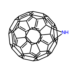 1,2-(2,3-dihydro-1H-azirino)-<60>fullerene Structure