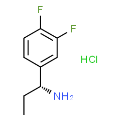 (r)-1-(3,4-difluorophenyl)propan-1-amine hydrochloride Structure