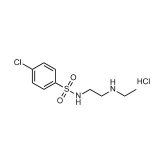 4-氯-N-(2-(乙基氨基)乙基)苯磺酰胺盐酸盐结构式